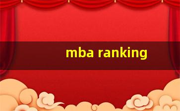 mba ranking